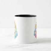 Proud to Who I Am Rainbow Art Self Love Pride Gift Tasse (Zentrum)