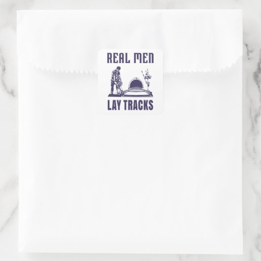 Proud Track Builder Quadratischer Aufkleber (Tasche)