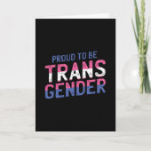 Proud Transgender Karte (Vorderseite)