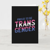 Proud Transgender Karte (Gelbe Blume)