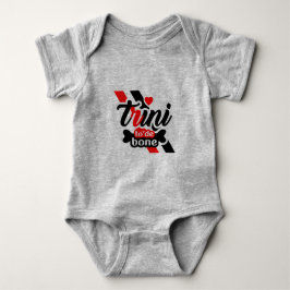 Proud Trini 2 de bone Sprichwort Baby Strampler