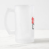 Proud Trini 2D Bone Funny Trinidadian Sprichwort Mattglas Bierglas (Links)