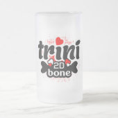 Proud Trini 2D Bone Funny Trinidadian Sprichwort Mattglas Bierglas (Mittel)