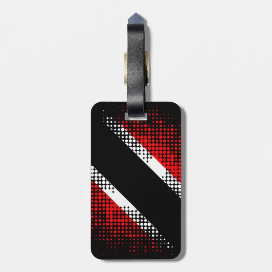 Proud Trini Beyond De Bone Slang mit Flag Gepäckanhänger (Rückseite vertikal)