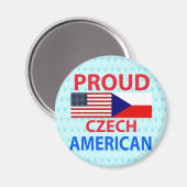 Proud Tschechische Amerikanerin Magnet (Vorderseite/Rückseite)