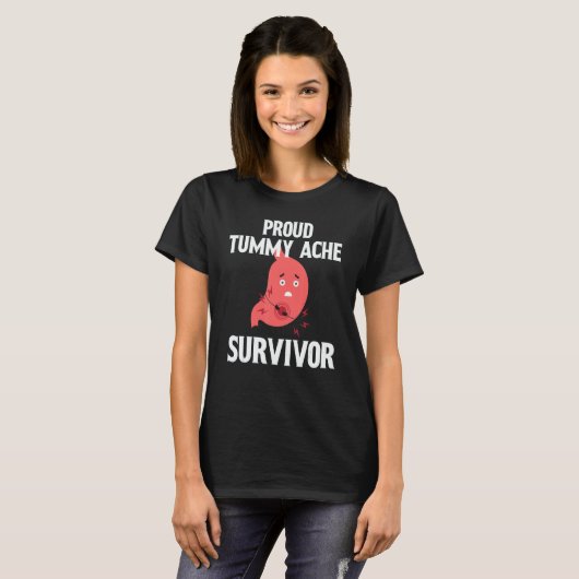 Proud Tummy ache survivor 4 T-Shirt (Vorne ganz)