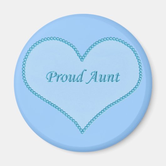 Proud Tunt Magnet, blau Magnet (Vorne)