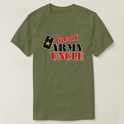 Proud U.S. Army Oncle T - Shirt (Design vorne)