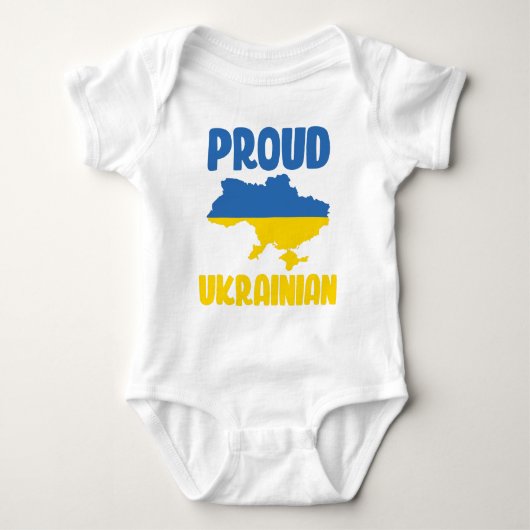 Proud Ukrainian Baby Bodysuit Baby Strampler (Vorderseite)