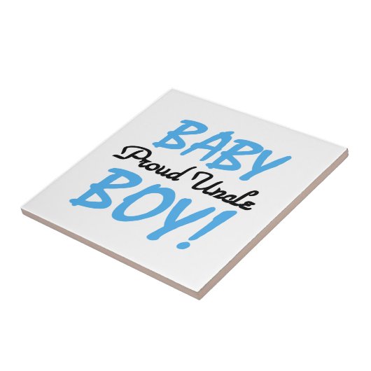 Proud Uncle Baby Boy Geschenke Fliese (Seite)