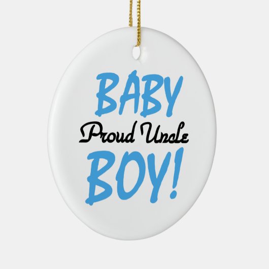 Proud Uncle Baby Boy Geschenke Keramik Ornament (Rechts)