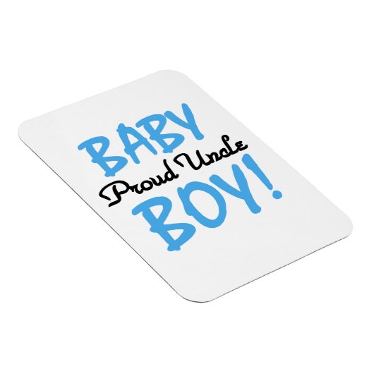 Proud Uncle Baby Boy Geschenke Magnet (Rechte Seite)
