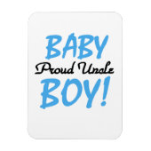Proud Uncle Baby Boy Geschenke Magnet (Vertikal)