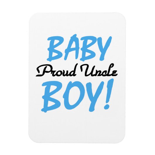 Proud Uncle Baby Boy Geschenke Magnet (Vertikal)