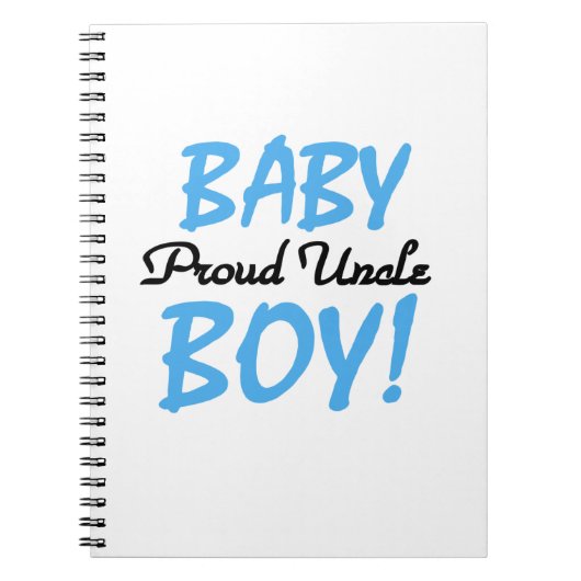 Proud Uncle Baby Boy Geschenke Notizblock (Vorderseite)