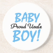Proud Uncle Baby Boy Geschenke Sandstein Untersetzer (Vorne)