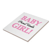 Proud Uncle Baby Girl Geschenke Fliese (Seite)