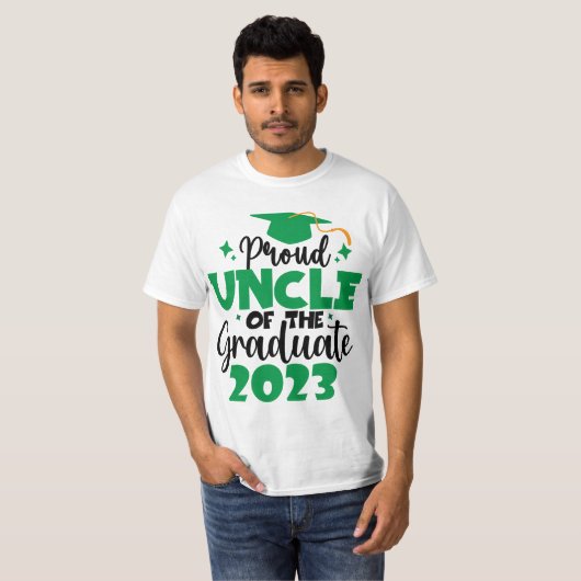 Proud UNCLE einer Klasse von 2023 Graduate Fun Scr T-Shirt (Vorne ganz)