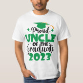 Proud UNCLE einer Klasse von 2023 Graduate Fun Scr T-Shirt (Vorderseite)
