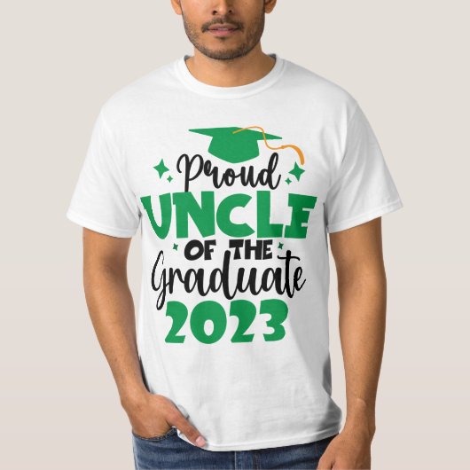 Proud UNCLE einer Klasse von 2023 Graduate Fun Scr T-Shirt (Vorderseite)