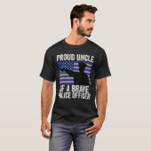 Proud Uncle of A Brave Police Officer boy T-Shirt (Vorne ganz)