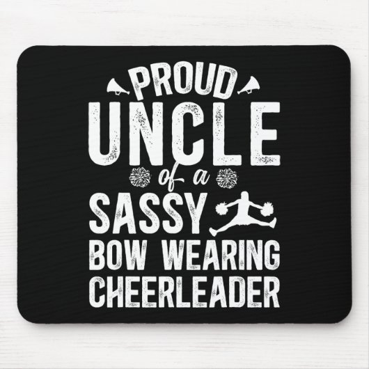 Proud Uncle Of A Cheerleader Uncle Cheer Uncle _1 Mousepad (Vorne)