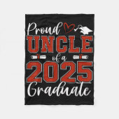 Proud Uncle Of A Cl Of 2025 Graduate Senior Gradua Fleecedecke (Vorderseite)