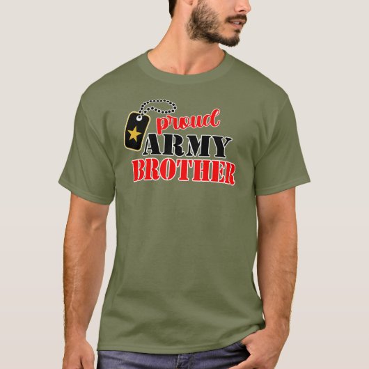 Proud US Army Brother T - Shirt (Vorderseite)