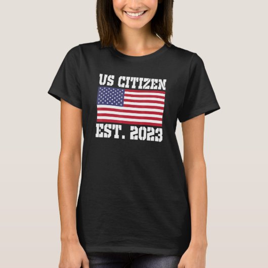 Proud US Citizenship Immigrant American New USA Ci T-Shirt (Vorderseite)
