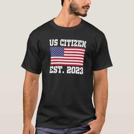 Proud US Citizenship Immigrant American New USA Ci T-Shirt (Vorderseite)