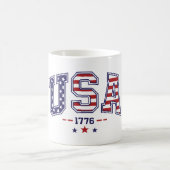 Proud USA 1776 Tasse mit Flag - Funny Novelty Gift (Mittel)