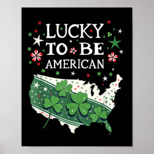 Proud Usa - American Map - Great American St. Patr Poster