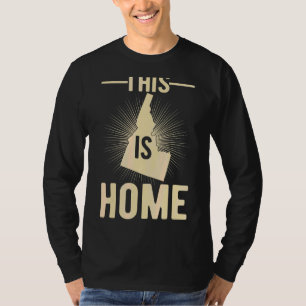 Proud Usa Fan Staat Dies ist Zuhause Map Idaho 1 T-Shirt