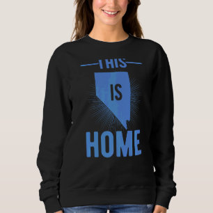 Proud Usa Fan Staat Dies ist Zuhause Map Nevada Sweatshirt