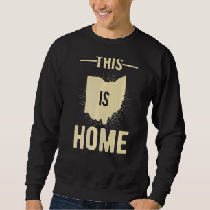 Proud Usa Fan Staat Dies ist Zuhause Map Ohio Sweatshirt