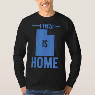 Proud Usa Fan Staat Dies ist Zuhause Map Utah T-Shirt