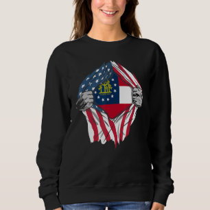 Proud Usa Zuhause Country Patriotic Zuhause State Sweatshirt