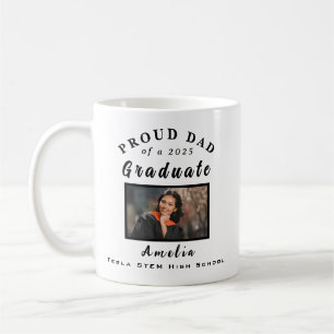 Proud Vater Abschluss 2025 Custom Foto Geschenk Kaffeetasse