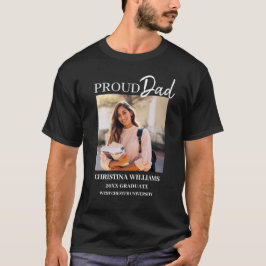 Proud Vater Abschluss Foto T-Shirt