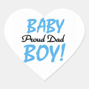 Proud Vater Baby Boy Geschenke Herz-Aufkleber