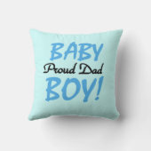Proud Vater Baby Boy Geschenke Kissen (Rückseite)