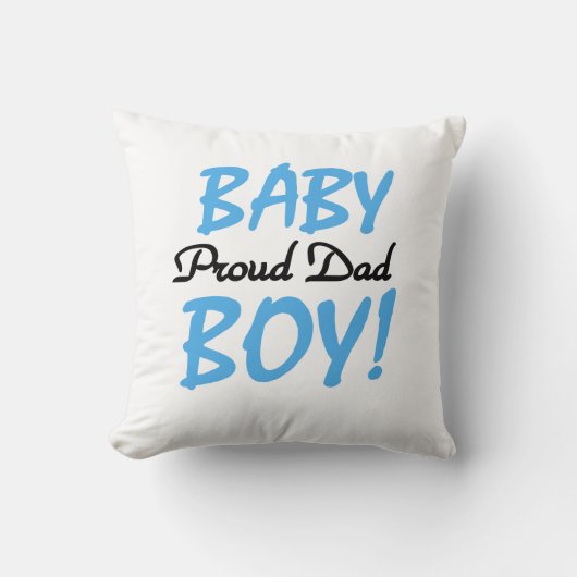 Proud Vater Baby Boy Geschenke Kissen (Vorderseite)