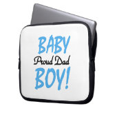 Proud Vater Baby Boy Geschenke Laptopschutzhülle (Vorderseite Links)