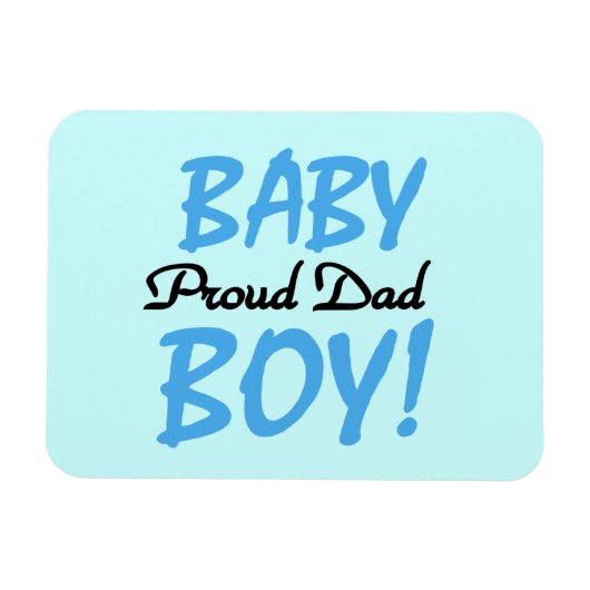 Proud Vater Baby Boy Geschenke Magnet (Horizontal)