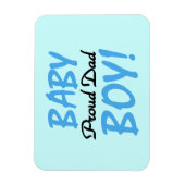 Proud Vater Baby Boy Geschenke Magnet (Vertikal)