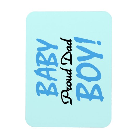 Proud Vater Baby Boy Geschenke Magnet (Vertikal)