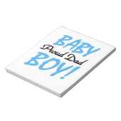 Proud Vater Baby Boy Geschenke Notizblock (Rotiert)