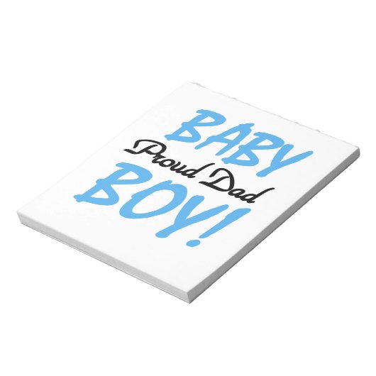Proud Vater Baby Boy Geschenke Notizblock (Rotiert)