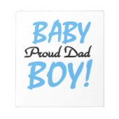 Proud Vater Baby Boy Geschenke Notizblock (Vorderseite)
