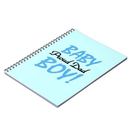 Proud Vater Baby Boy Geschenke Notizblock (Linke Seite)